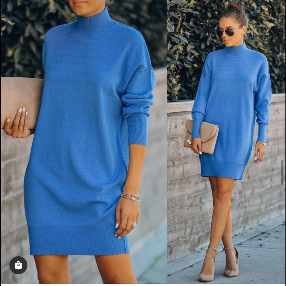 Vici Jordy turtleneck knit sweater Dress - Picture 1 of 9